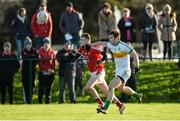 3 January 2016; Gerard McSorley, Louth, in action against Daiti Brady, Offaly. Bord na Mona O'Byrne Cup, Group B, Louth v Offaly, Darver Centre of Excellence, Dowdallshill, Co. Louth. Photo by Sportsfile