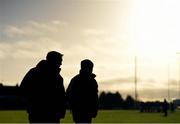 3 January 2016; Armagh manager Kieran McGeeney, left, and selector Aidan O'Rourke. Bank of Ireland Dr. McKenna Cup, Group C, Round 1, Armagh v Cavan. St Oliver Plunkett Park, Crossmaglen, Co. Armagh. Picture credit: Stephen McCarthy / SPORTSFILE