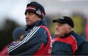 3 January 2016; New Cork manager Peadar Healy with selector Eamonn Ryan, right, during the game. McGrath Cup Football, Group B, Round 1, Cork v Limerick. Mallow GAA Grounds, Mallow, Co. Cork. Picture credit: Brendan Moran / SPORTSFILE