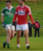 3 January 2016; New Cork manager Peadar Healy, right, with his selector Eamonn Ryan during the game. McGrath Cup Football, Group B, Round 1, Cork v Limerick. Mallow GAA Grounds, Mallow, Co. Cork. Picture credit: Brendan Moran / SPORTSFILE