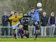 3 January 2016; Paddy Andrews, Dublin, in action against Adrian Flynn, Wexford. Bord na Mona O'Byrne Cup, Group A, Wexford v Dublin. St. Patrick's Park, Enniscorthy, Co. Wexford. Picture credit: Matt Browne / SPORTSFILE