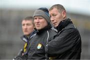 3 January 2016; Kerry manager Ciaran Carey, alongside selectors Mark Foley and James McCarthy. Munster Senior Hurling League, Round 1, Limerick v Kerry. Gaelic Grounds, Limerick. Picture credit: Diarmuid Greene / SPORTSFILE