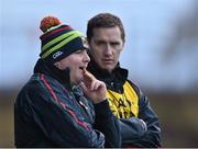 3 January 2016; Mayo manager Stephen Rochford and selector Tony McEntee, right. FBD Connacht League, Section A, Mayo v NUIG. Elverys MacHale Park, Castlebar, Co. Mayo. Picture credit: David Maher / SPORTSFILE