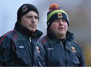 3 January 2016; Mayo manager Stephen Rochford and selector Sean Carey, left. FBD Connacht League, Section A, Mayo v NUIG. Elverys MacHale Park, Castlebar, Co. Mayo. Picture credit: David Maher / SPORTSFILE