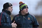 3 January 2016; Mayo manager Stephen Rochford with selector Sean Carey, left. FBD Connacht League, Section A, Mayo v NUIG. Elverys MacHale Park, Castlebar, Co. Mayo. Picture credit: David Maher / SPORTSFILE