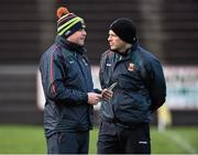 3 January 2016; Mayo manager Stephen Rochford with selector Sean Carey, right. FBD Connacht League, Section A, Mayo v NUIG. Elverys MacHale Park, Castlebar, Co. Mayo. Picture credit: David Maher / SPORTSFILE