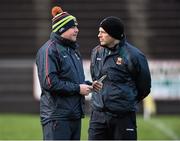 3 January 2016; Mayo manager Stephen Rochford with selector Sean Carey, right. FBD Connacht League, Section A, Mayo v NUIG. Elverys MacHale Park, Castlebar, Co. Mayo. Picture credit: David Maher / SPORTSFILE