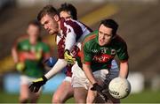 3 January 2016; Keith Rutledge, Mayo, in action against Conor O'Shea, NUIG. FBD Connacht League, Section A, Mayo v NUIG. Elverys MacHale Park, Castlebar, Co. Mayo. Picture credit: David Maher / SPORTSFILE