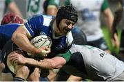 1 January 2016; Sean O'Brien, Leinster, is tackled by Eoghan Masterson, Connacht. Guinness PRO12 Round 11, Leinster v Connacht. RDS Arena, Ballsbridge, Dublin. Picture credit: Brendan Moran / SPORTSFILE