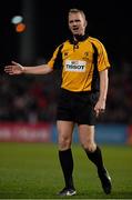 11 December 2015; Referee Wayne Barnes. European Rugby Champions Cup, Pool 1, Round 3, Ulster v Toulouse. Kingspan Stadium, Ravenhill Park, Belfast. Picture credit: Oliver McVeigh / SPORTSFILE