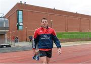 6 January 2016; Munster's CJ Stander makes his way out for squad training. University of Limerick, Limerick. Picture credit: Diarmuid Greene / SPORTSFILE