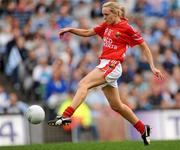 27 September 2009; Nollaig Cleary, Cork, shoots to score her side's first goal. TG4 All-Ireland Ladies Football Senior Championship Final, Cork v Dublin, Croke Park, Dublin. Picture credit: Stephen McCarthy / SPORTSFILE