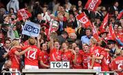 27 September 2009; Cork captain Mary O'Connor lifts the Brendan Martin cup surrounded by team-mates. TG4 All-Ireland Ladies Football Senior Championship Final, Cork v Dublin, Croke Park, Dublin. Picture credit: Stephen McCarthy / SPORTSFILE