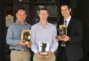 30 September 2009; Four of the GAA season's top performers were honoured for their displays over August and September as the final GAA Player of the Month Awards, sponsored by Vodafone, were announced. At the announcement are award recipients Kilkenny's Henry Shefflin, Hurler of the Month for August, centre, with September's winners Kilkenny goalkeeper PJ Ryan, left, and Kerry's Tom O'Sullivan. Cork's Graham Canty was awarded footballer of the month for August. Westbury Hotel, Dublin. Picture credit: Brian Lawless / SPORTSFILE