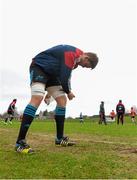 6 January 2016; Munster's Dave Foley puts on some lineout tape before squad training. University of Limerick, Limerick. Picture credit: Diarmuid Greene / SPORTSFILE