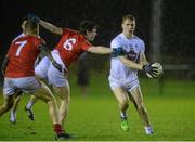 6 January 2016; Daniel Flynn, Kildare, in action against Eoghan Lafferty, Louth. Bord na Mona O'Byrne Cup, Group B, Kildare v Louth, Hawkfield Centre of Excellence, Newbridge, Co. Kildare. Picture credit: Sam Barnes / SPORTSFILE
