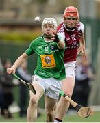 9 January 2016; Niall Dowdall, Westmeath, in action against, Michael Mullins, NUIG. Bord na Mona Walsh Cup, Group 4, Westmeath v NUIG, St Loman's, Mullingar, Co. Westmeath. Picture credit: Seb Daly / SPORTSFILE