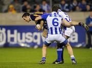 1 October 2009; Ray Cosgrove, Kilmacud Crokes, in action against Dara Kiernan and Cormac Smith, right, Ballyboden St Enda's. Dublin County Senior Football Semi-Final. Parnell Park, Dublin. Picture credit: Brian Lawless / SPORTSFILE