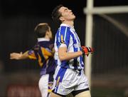 1 October 2009; Simon Lambert, Ballyboden St Enda's, reacts to a missed chance. Dublin County Senior Football Semi-Final. Parnell Park, Dublin. Picture credit: Brian Lawless / SPORTSFILE
