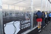 3 October 2009; A general view of the Cushendall Guinness Hurling Cubed Invitational Championship 2009. Guinness, an official sponsor of the GAA Hurling All-Ireland Senior Championship, brought hurling off the pitch and into specially built 3D Perspex cubes this weekend in Cushendall GAA Club. Cushendall was selected as the first club to host a regional Guinness Hurling Cubed Invitational Championship. The eventual winners were Loughgiel GAA Club and players Karl Casey, Barney McAuley and Damien Quinn, were crowned champions of the Cushendall Guinness Hurling Cubed Invitational Championship 2009. Guinness has donated €1000 to the winning team’s GAA club, and the Cube has also be donated to Cushendall by Guinness. The Cushendall Guinness Hurling Cubed Invitational will be followed by similar events in Dunboyne GAA Club, Meath, Carlow IT, and Ahane GAA Club in Limerick during the month of October. Cushendall GAA Club, Cushendall, Co. Antrim. Picture credit: Oliver McVeigh / SPORTSFILE
