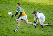 10 January 2016; Shane Dooley, Offaly, gets past Ciarán Fitzpatrick, Kildare. Bord na Mona O'Byrne Cup, Section B, Offaly v Kildare, O'Connor Park, Tullamore, Co. Offaly. Picture credit: Piaras Ó Mídheach / SPORTSFILE