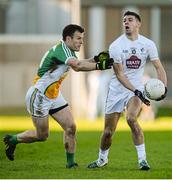10 January 2016; Matty Byrne, Kildare, in action against Shane Nally, Offaly. Bord na Mona O'Byrne Cup, Section B, Offaly v Kildare, O'Connor Park, Tullamore, Co. Offaly. Picture credit: Piaras Ó Mídheach / SPORTSFILE