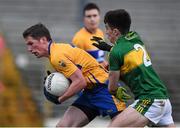 10 January 2016; Eoin Cleary, Clare, in action against Briain O Beaglaoich, Kerry. McGrath Cup, Group A, Round 2, Kerry v Clare, Fitzgerald Stadium, Killarney, Co. Kerry. Picture credit: Brendan Moran / SPORTSFILE