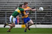 10 January 2016; Pierce Lillis, Clare, in action against Kieran Crowley, Kerry. McGrath Cup, Group A, Round 2, Kerry v Clare, Fitzgerald Stadium, Killarney, Co. Kerry. Picture credit: Brendan Moran / SPORTSFILE