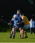 10 January 2016; Liam Rushe, Dublin, in action against Donal Nugent, Antrim. Bord na Mona Walsh Cup, Group 2, Dublin v Antrim, St Clare's, Ballymun, Dublin. Picture credit: Dáire Brennan / SPORTSFILE