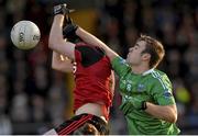 10 January 2016; Cathal Doyle, Down, in action against Conall Jones, Fermanagh. Bank of Ireland Dr. McKenna Cup, Group B, Round 2, Down v Fermanagh, Páirc Esler, Newry, Co. Down. Picture credit: Mark Marlow / SPORTSFILE