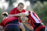 5 October 2009; Ulster's Stephen Ferris in action during squad training ahead of their Heineken Cup game against Bath in Ravenhill on Friday night. Newforge Country Club, Belfast. Picture credit: Oliver McVeigh / SPORTSFILE