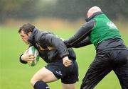 6 October 2009; Leinster's Cian Healy in action against Bernard Jackman during squad training ahead of their Heineken Cup game against London Irish on Friday night. David Lloyd Riverview, Clonskeagh, Dublin. Picture credit: Brendan Moran / SPORTSFILE