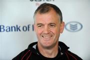 14 October 2009; Ulster head coach Brian McLaughlin during a press conference ahead of their Heineken Cup game against Edinburgh on Saturday. Newforge Country Club, Belfast, Co. Antrim. Picture credit: Oliver McVeigh / SPORTSFILE