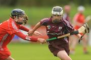 10 October 2009; Tara Rutledge, Galway, in action against Pamela Mackey, Cork. Gala All-Ireland Intermediate Camogie Championship Final Replay, Cork v Galway, McDonagh Park, Nenagh, Co. Tipperary. Picture credit: Diarmuid Greene / SPORTSFILE