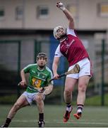 9 January 2016; Kevin McMahon, NUIG, in action against Alan McGrath, Westmeath. Bord na Mona Walsh Cup, Group 4, Westmeath v NUIG, St Loman's, Mullingar, Co. Westmeath. Picture credit: Seb Daly / SPORTSFILE