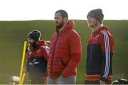 12 January 2016; Munster temporary consultant Andy Farrell and Tyler Bleyendaal look on during squad training. University of Limerick, Limerick. Picture credit: Diarmuid Greene / SPORTSFILE