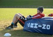 12 January 2016; Munster's Tyler Bleyendaal sits out squad training. University of Limerick, Limerick. Picture credit: Diarmuid Greene / SPORTSFILE