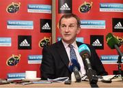 12 January 2016; Munster Rugby CEO Garrett Fitzgerald speaking during a press conference. Castletroy Park Hotel, Limerick. Picture credit: Diarmuid Greene / SPORTSFILE