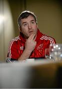 12 January 2016; Munster head coach Anthony Foley speaking during a press conference. Castletroy Park Hotel, Limerick. Picture credit: Diarmuid Greene / SPORTSFILE