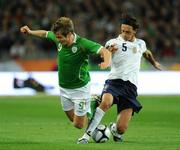 10 October 2009; Kevin Doyle, Republic of Ireland, in action against Nicola Legrottaglie, Italy. 2010 FIFA World Cup Qualifier, Republic of Ireland v Italy, Croke Park, Dublin. Photo by Sportsfile