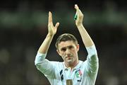 10 October 2009; Robbie Keane, Republic of Ireland, at the end of the game. 2010 FIFA World Cup Qualifier, Republic of Ireland v Italy, Croke Park, Dublin. Picture credit: David Maher / SPORTSFILE