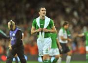 10 October 2009; John O'Shea, Republic of Ireland at the end of the game. 2010 FIFA World Cup Qualifier, Republic of Ireland v Italy, Croke Park, Dublin. Picture credit: David Maher / SPORTSFILE