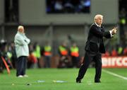 10 October 2009; Republic of Ireland manager Giovanni Trapattoni during the game. 2010 FIFA World Cup Qualifier, Republic of Ireland v Italy, Croke Park, Dublin. Picture credit: David Maher / SPORTSFILE