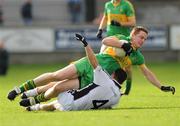 11 October 2009; Paschal Kelleghan, Rhode, in action against Darren Kelly, Clara. Offaly County Senior Football Final, Rhode v Clara, O'Connor Park, Tullamore, Co. Offaly. Photo by Sportsfile