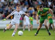 11 October 2009; Alan Cronin, Clara, in action against Niall McNamee, Rhode. Offaly County Senior Football Final, Rhode v Clara, O'Connor Park, Tullamore, Co. Offaly. Photo by Sportsfile