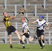 11 October 2009; Gary Savage, Ballycran, in action against Liam Hinphey, Dungiven Kevin Lynch's. AIB Ulster Senior Hurling Championship Semi-Final, Ballycran v Dungiven Kevin Lynch's, Casement Park, Belfast. Picture credit: Oliver McVeigh / SPORTSFILE