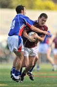 11 October 2009; Declan Meehan, Galway, in action against Michael Solan, New York. FBD League Final, Galway v New York, Gaelic Park, Bronx, New York. Picture credit: Stephen McCarthy / SPORTSFILE