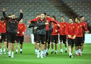 13 October 2009; A general view of Montenegro players during squad training ahead of their 2010 FIFA World Cup Qualifier game against the Republic of Ireland on Wednesday night. Croke Park, Dublin. Picture credit: David Maher / SPORTSFILE