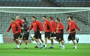 13 October 2009; Montenegro players during squad training ahead of their 2010 FIFA World Cup Qualifier game against the Republic of Ireland on Wednesday night. Croke Park, Dublin. Picture credit: David Maher / SPORTSFILE