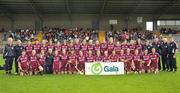 10 October 2009; The Galway squad. Gala All-Ireland Intermediate Camogie Championship Final Replay, Cork v Galway, McDonagh Park, Nenagh, Co. Tipperary. Picture credit: Diarmuid Greene / SPORTSFILE